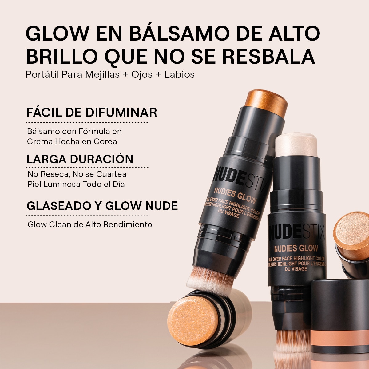 NUDIES ALL OVER FACE COLOR GLOW (ILUMINADOR FACIAL)